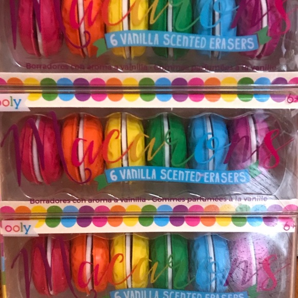 Macaron Vanilla scented erasers - Picture 7 of 7